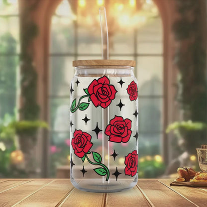 Canette Rose Eternelle inspirée de la Belle et le Bête